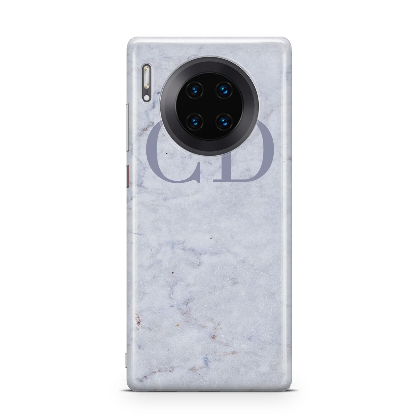 Grey Marble Grey Initials Huawei Mate 30 Pro Phone Case