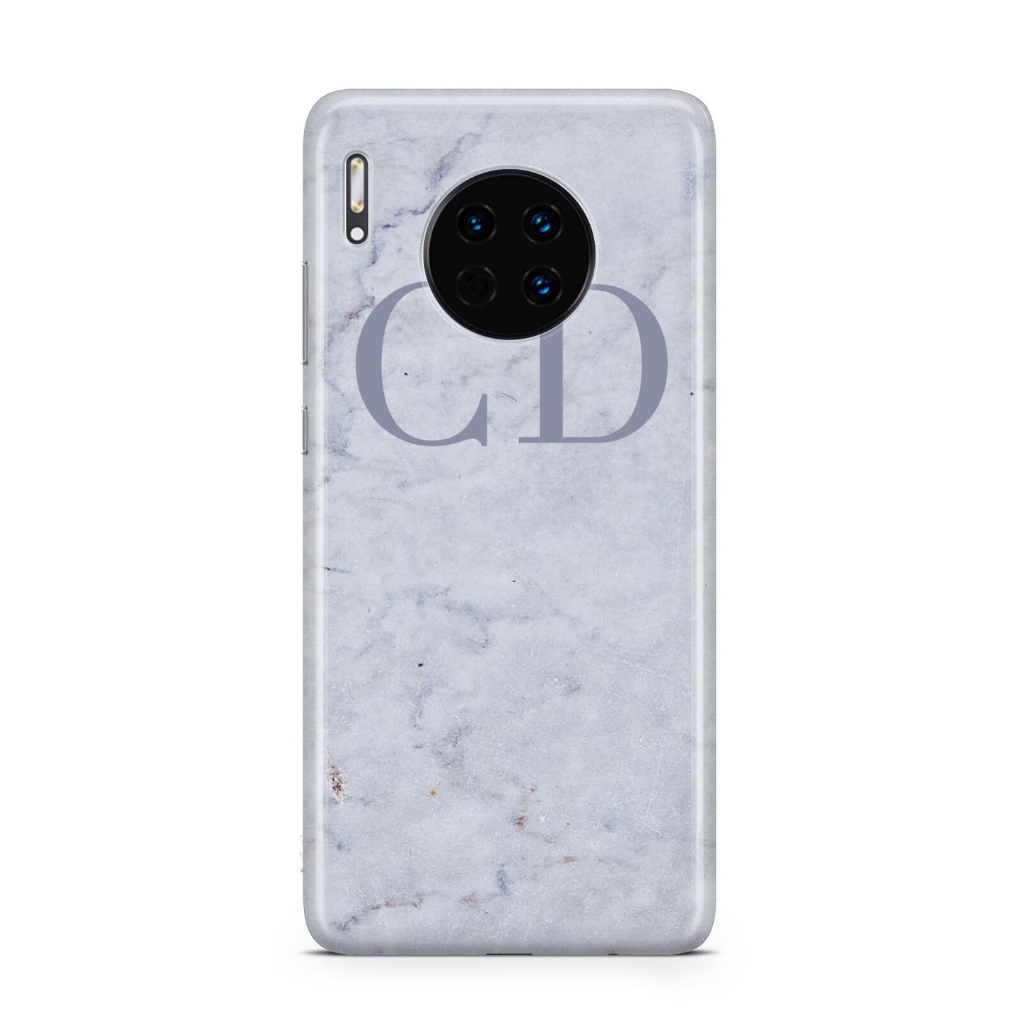 Grey Marble Grey Initials Huawei Mate 30