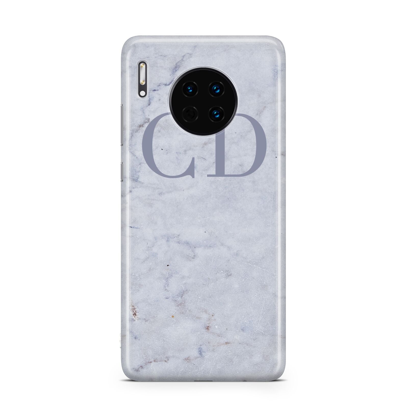 Grey Marble Grey Initials Huawei Mate 30