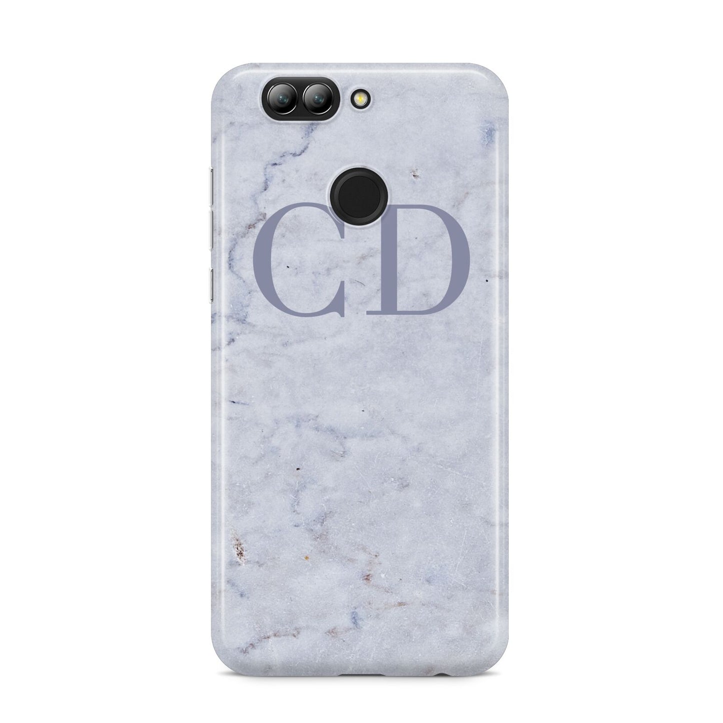 Grey Marble Grey Initials Huawei Nova 2s Phone Case
