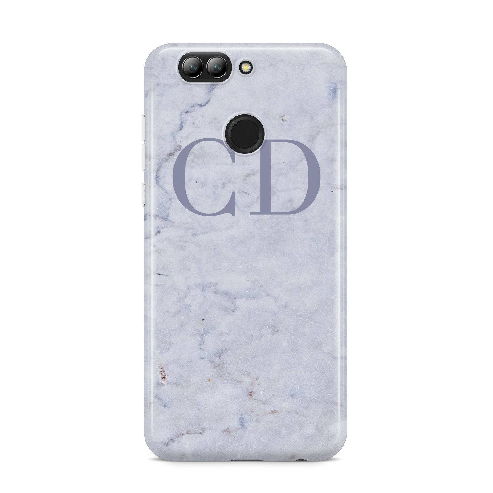 Grey Marble Grey Initials Huawei Nova 2s Phone Case