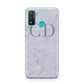 Grey Marble Grey Initials Huawei P Smart 2020
