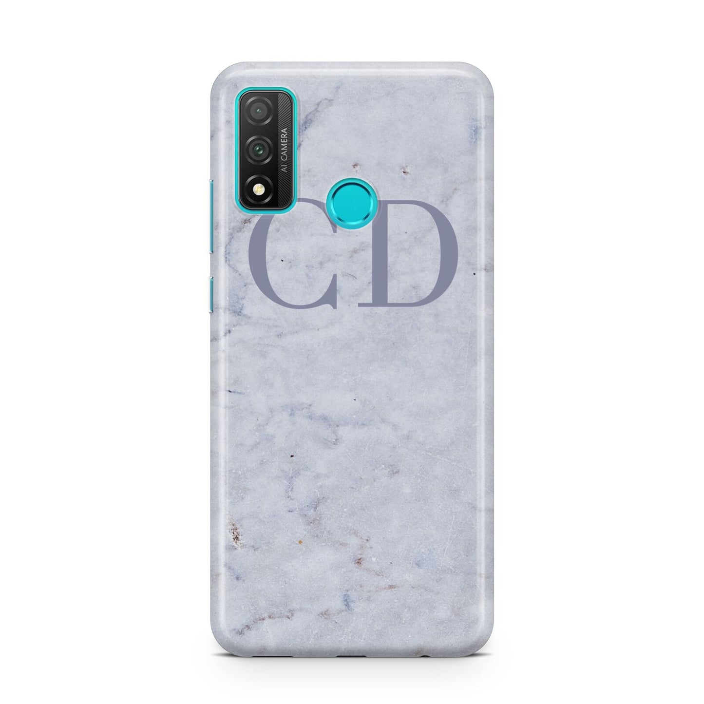 Grey Marble Grey Initials Huawei P Smart 2020