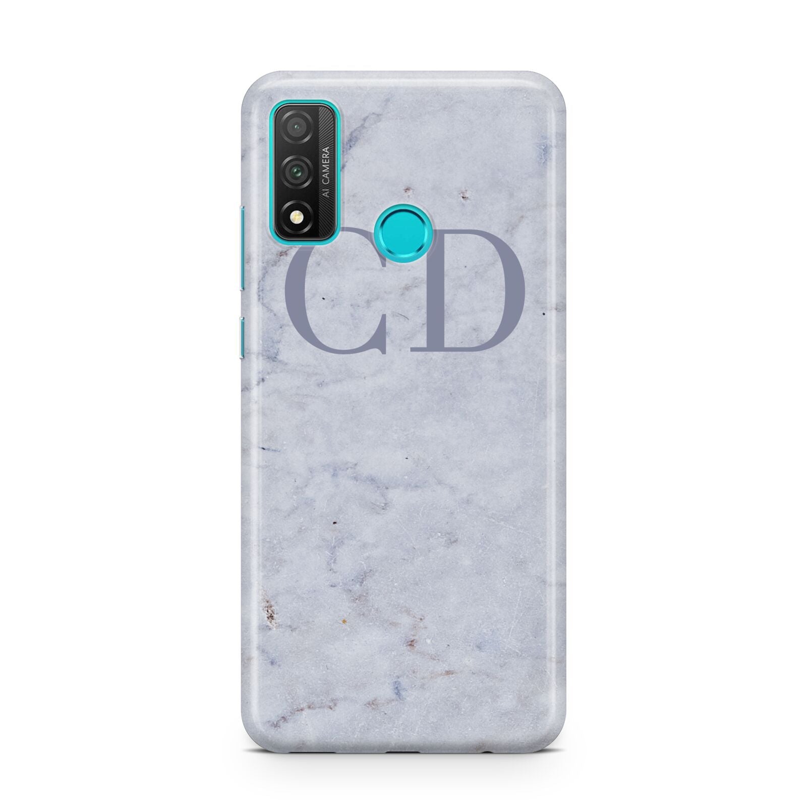 Grey Marble Grey Initials Huawei P Smart 2020