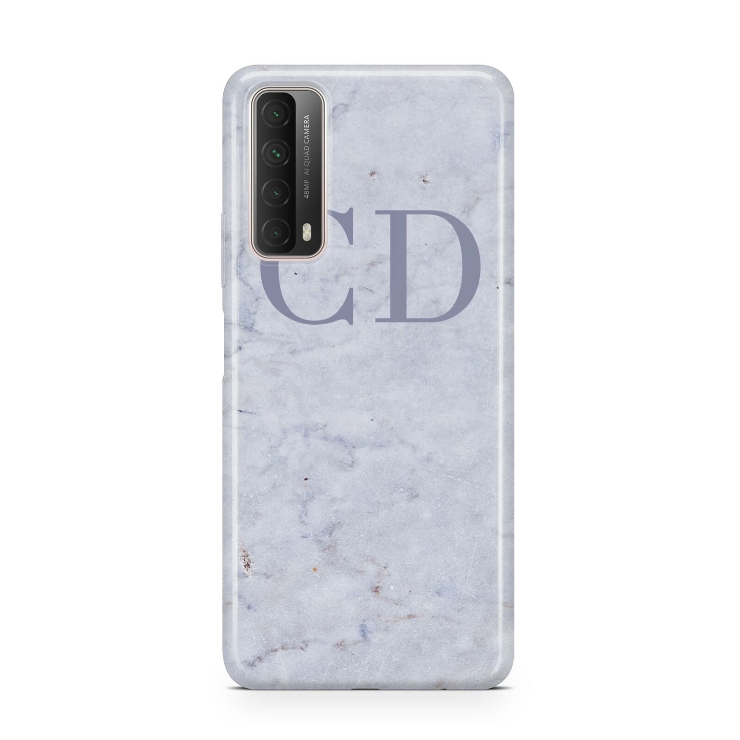 Grey Marble Grey Initials Huawei P Smart 2021