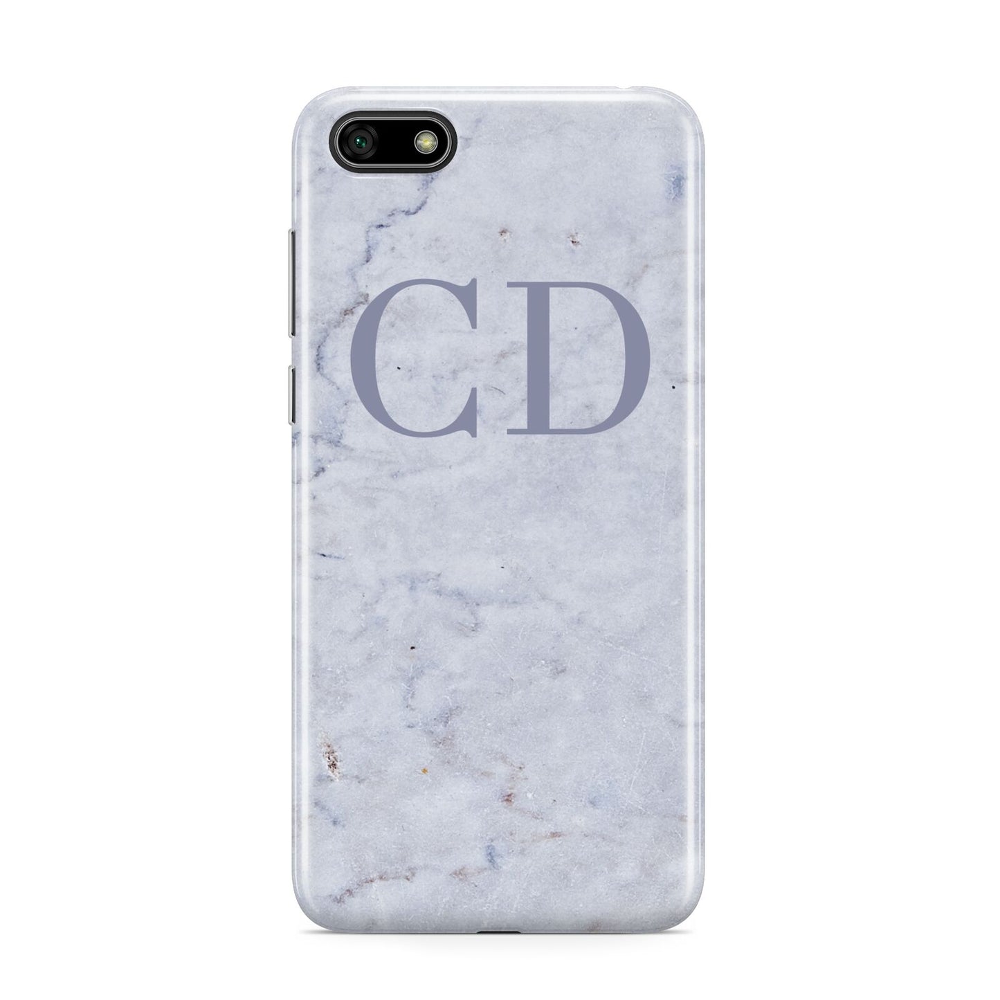 Grey Marble Grey Initials Huawei Y5 Prime 2018 Phone Case