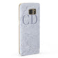 Grey Marble Grey Initials Samsung Galaxy Case Fourty Five Degrees