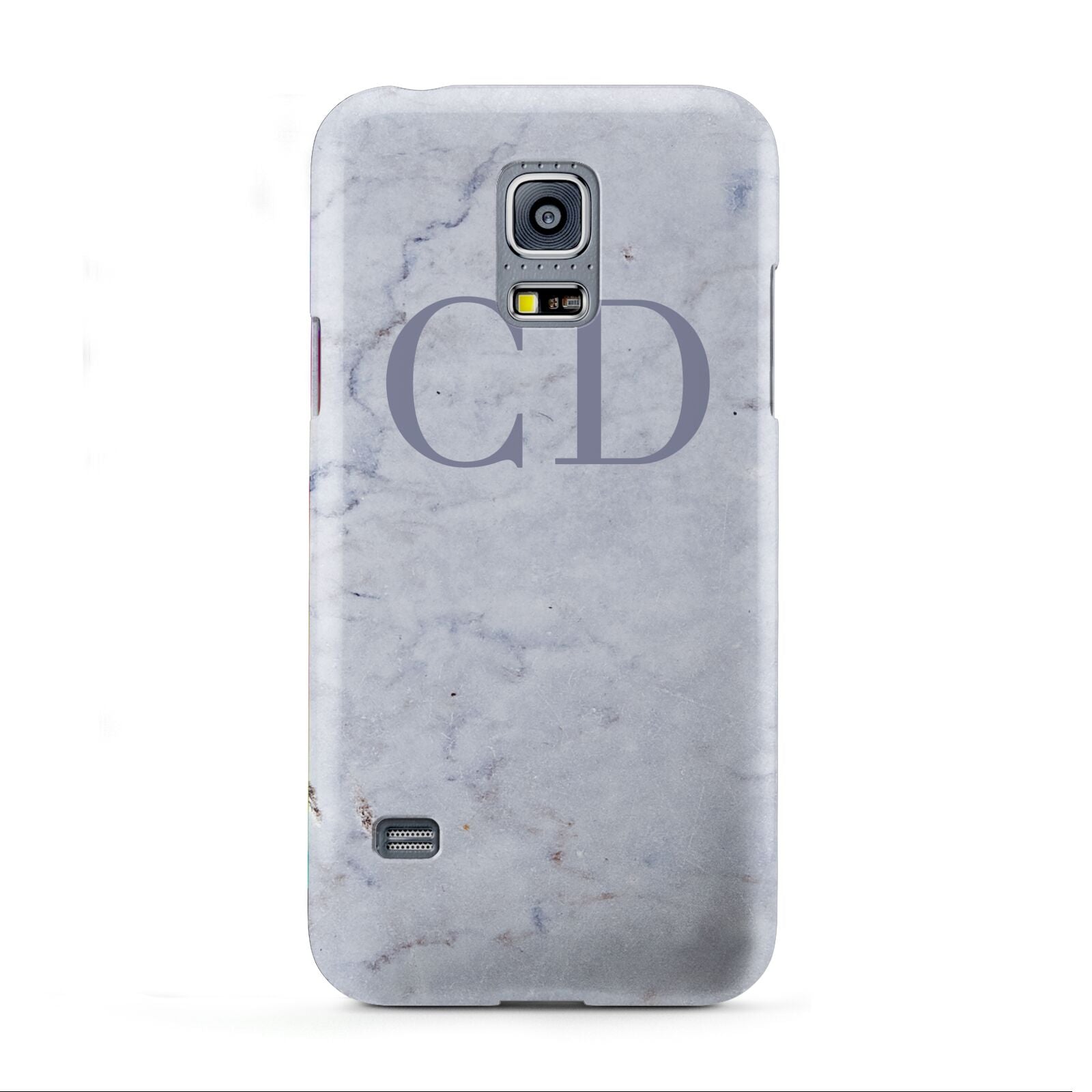Grey Marble Grey Initials Samsung Galaxy S5 Mini Case