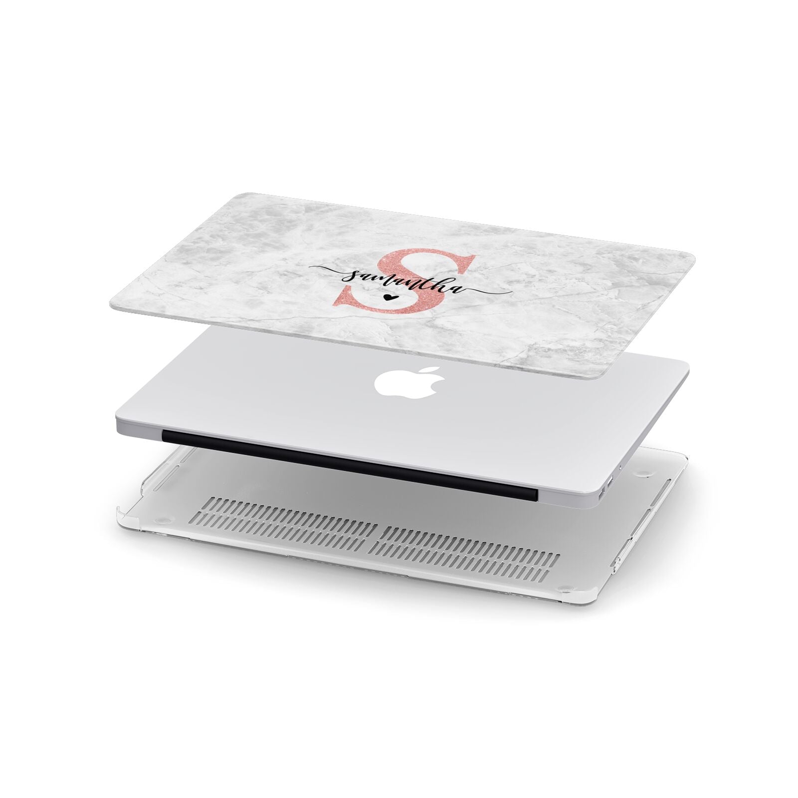 Grey And White Marble Macbook Air 13 Inch Case Classic White