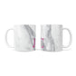 Grey Marble Pink Initials 10oz Mug Alternative Image 3