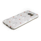 Grey Penguin Forest Protective Samsung Galaxy Case Angled Image