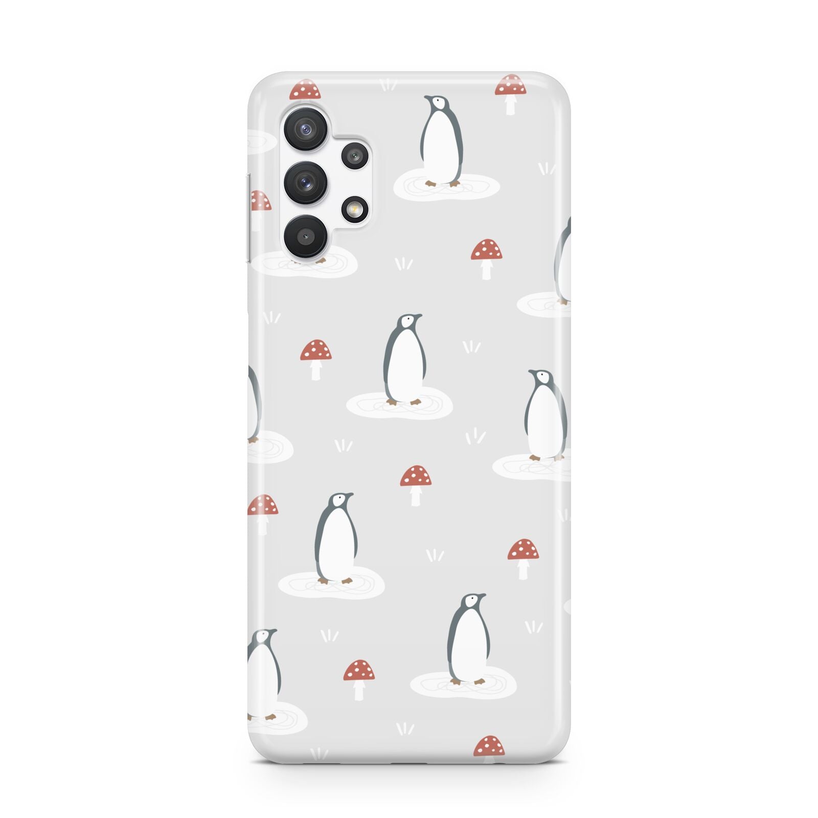 Grey Penguin Forest Samsung A32 5G Case