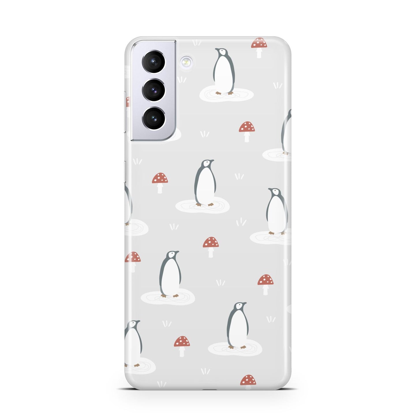 Grey Penguin Forest Samsung S21 Plus Case