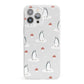 Grey Penguin Forest iPhone 13 Pro Max Clear Bumper Case