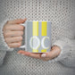 Grey Personalised Initials 10oz Mug Alternative Image 5