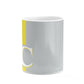 Grey Personalised Initials 10oz Mug Alternative Image 7