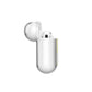 Grey Personalised Initials AirPods Case Side Angle