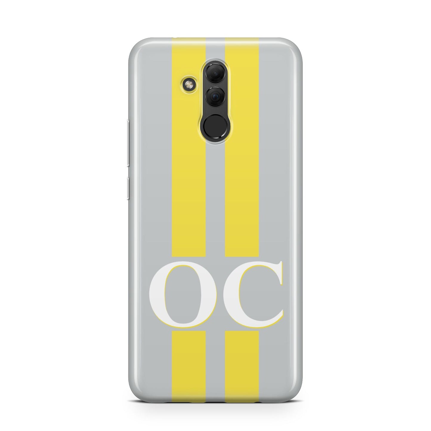 Grey Personalised Initials Huawei Mate 20 Lite