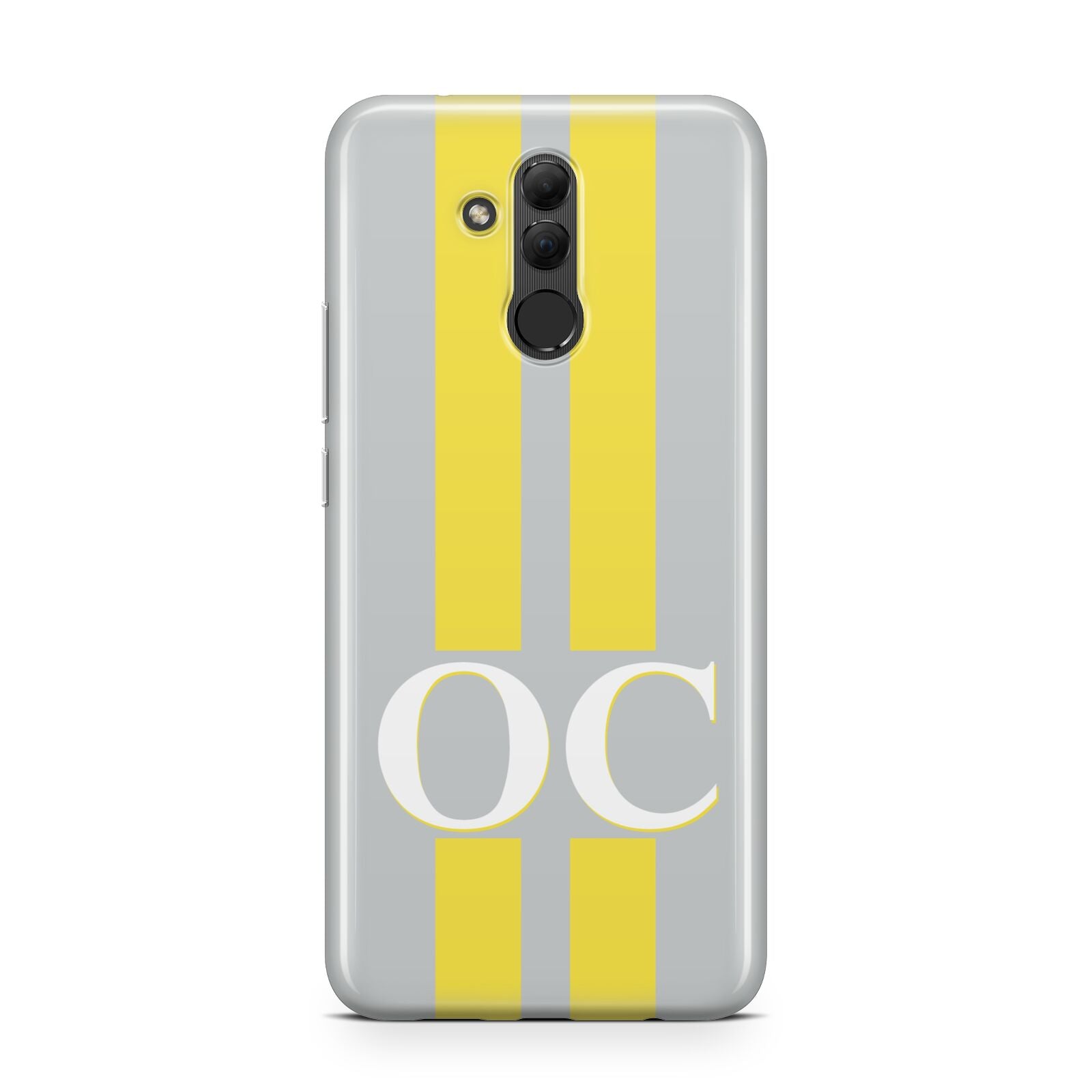 Grey Personalised Initials Huawei Mate 20 Lite