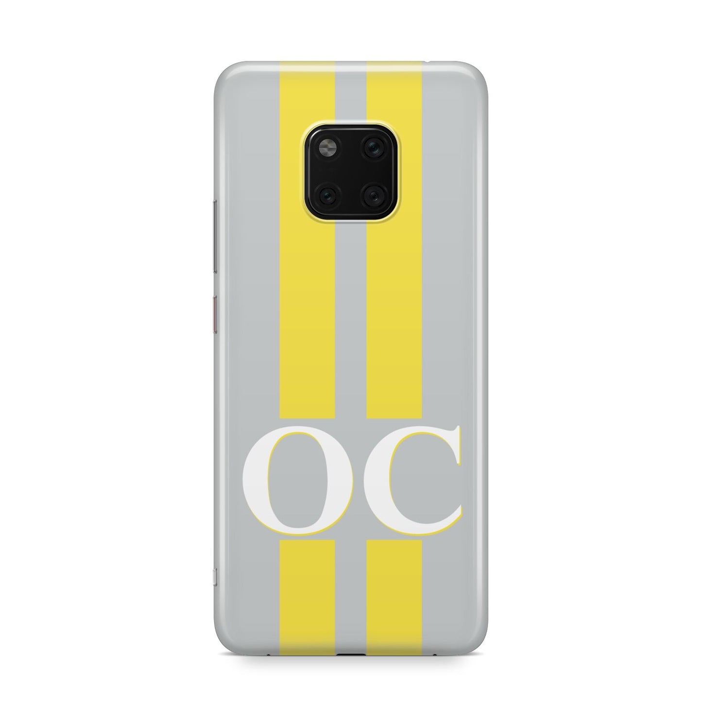 Grey Personalised Initials Huawei Mate 20 Pro Phone Case