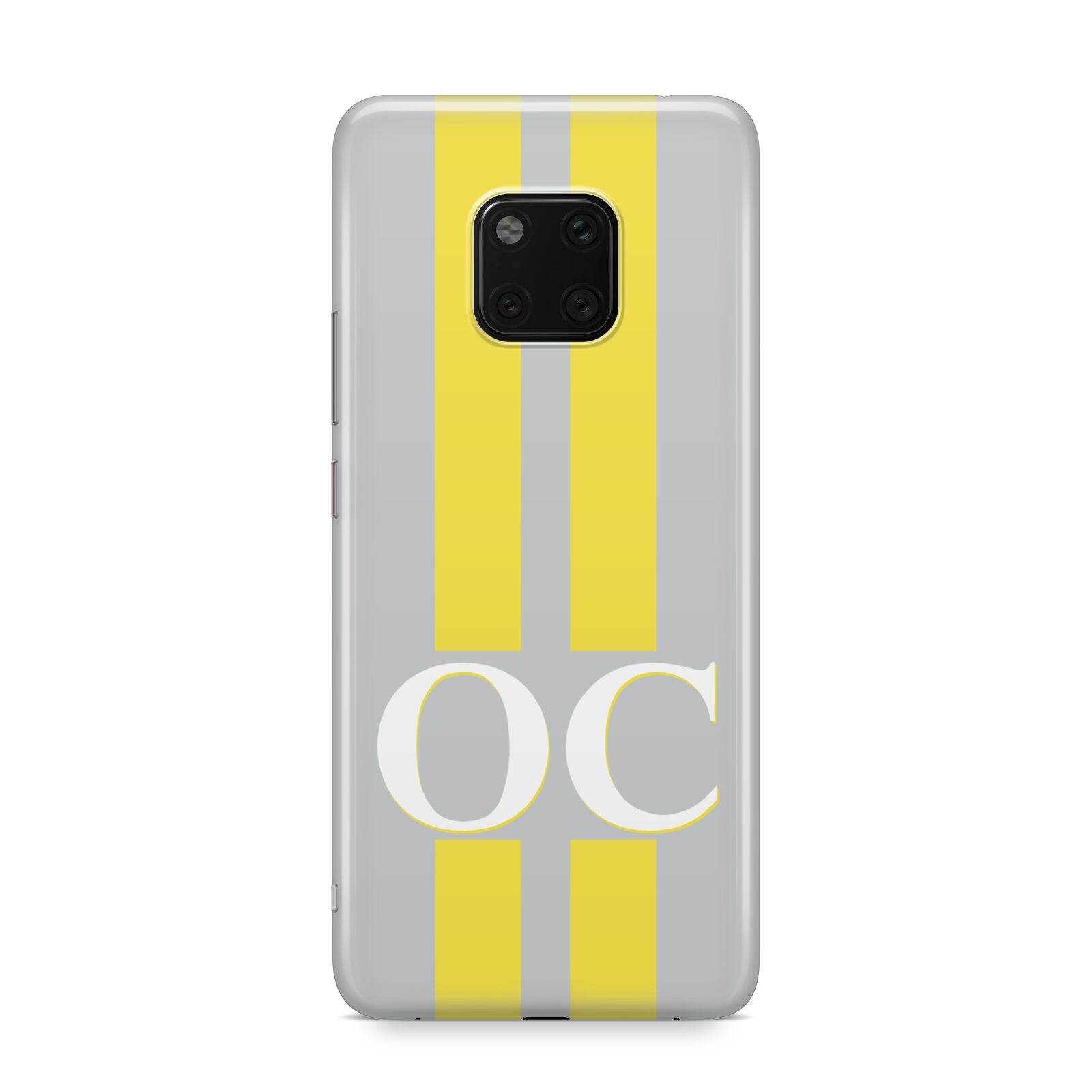 Grey Personalised Initials Huawei Mate 20 Pro Phone Case