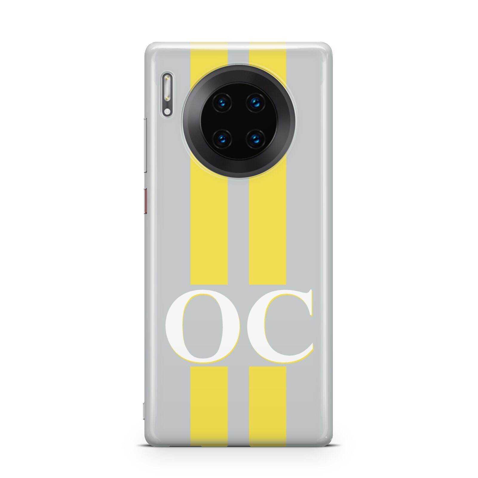 Grey Personalised Initials Huawei Mate 30 Pro Phone Case