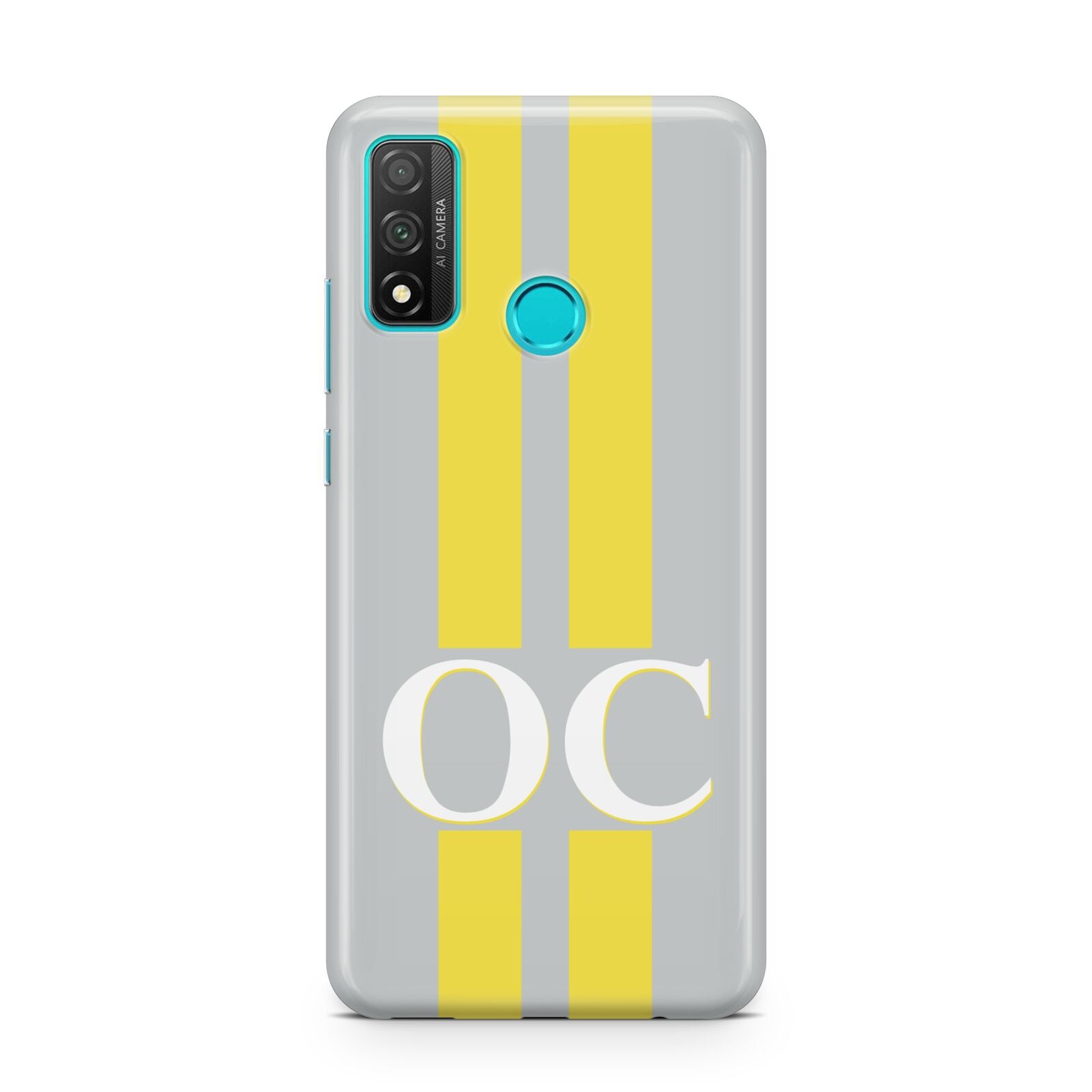 Grey Personalised Initials Huawei P Smart 2020