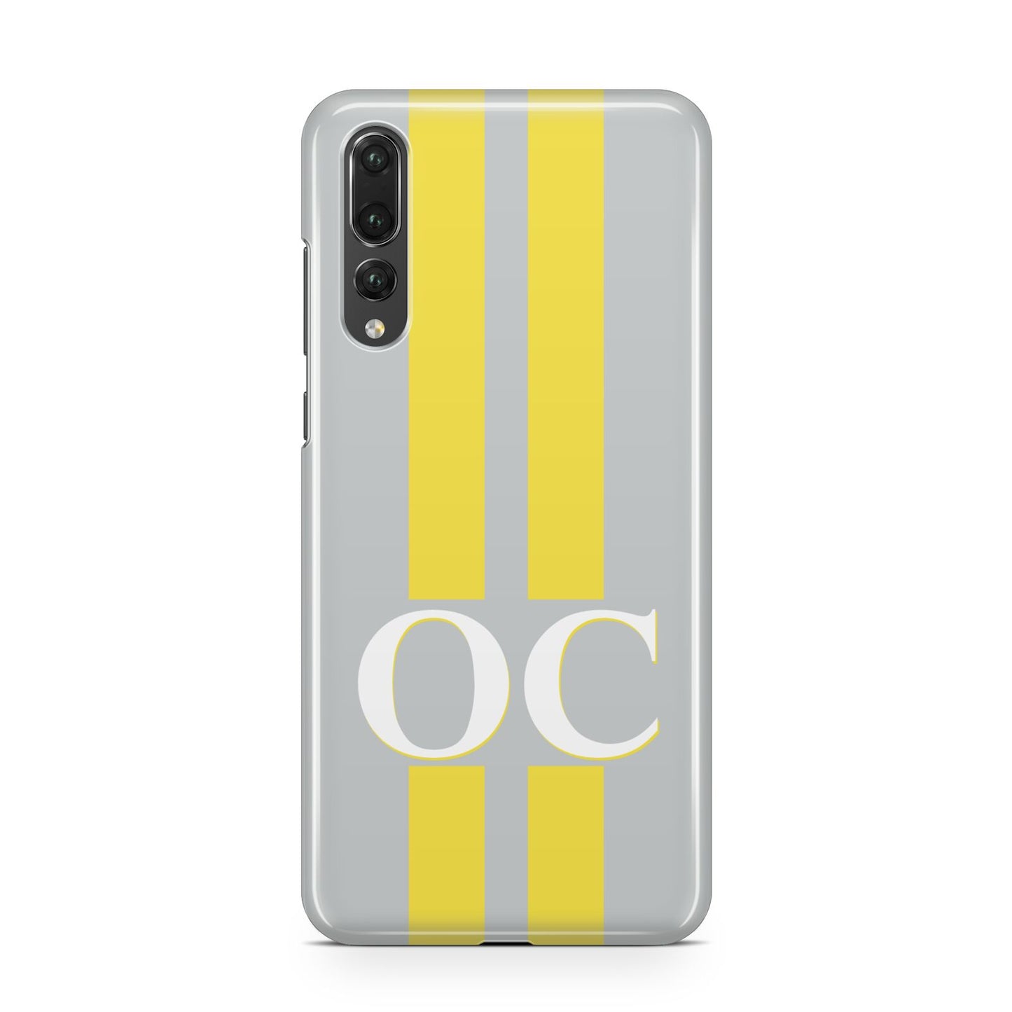 Grey Personalised Initials Huawei P20 Pro Phone Case