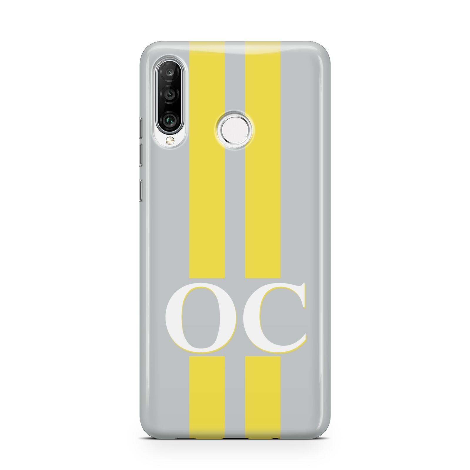 Grey Personalised Initials Huawei P30 Lite Phone Case