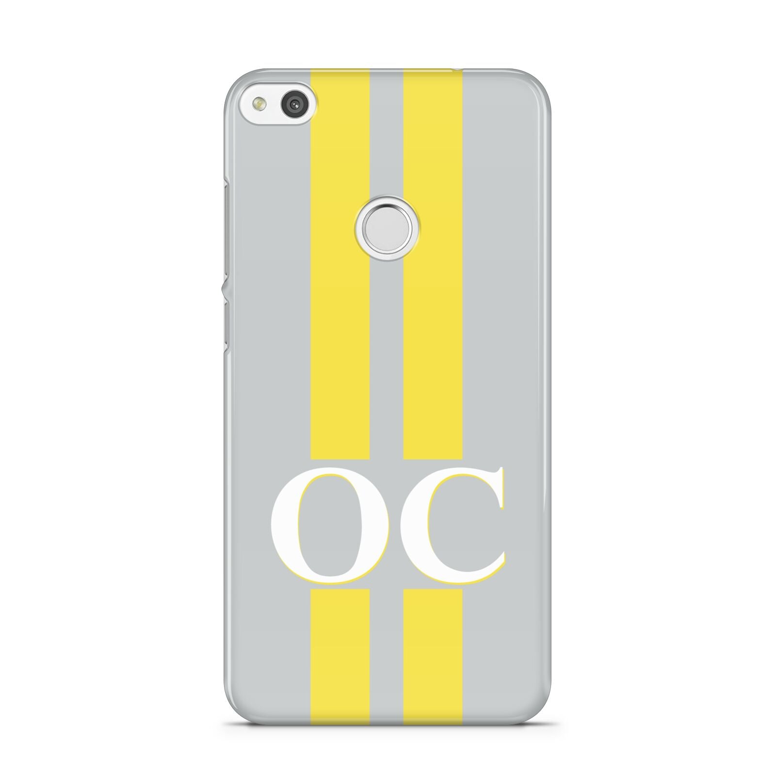 Grey Personalised Initials Huawei P8 Lite Case