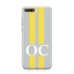Grey Personalised Initials Huawei Y6 2018