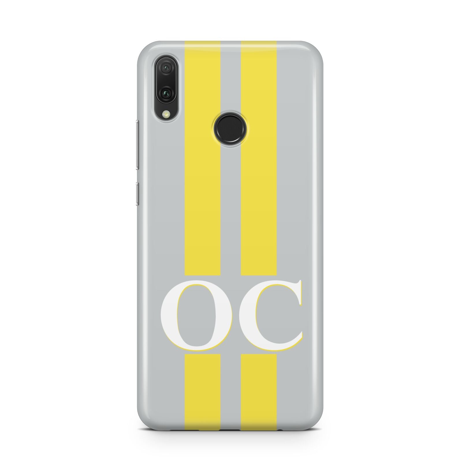 Grey Personalised Initials Huawei Y9 2019