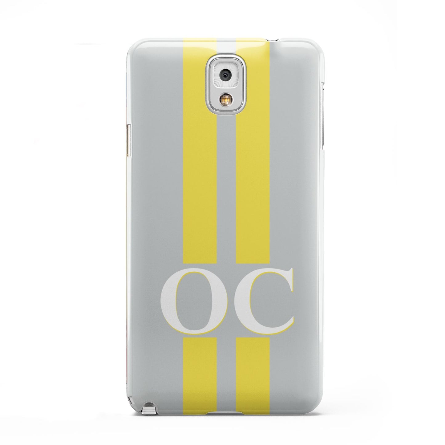 Grey Personalised Initials Samsung Galaxy Note 3 Case