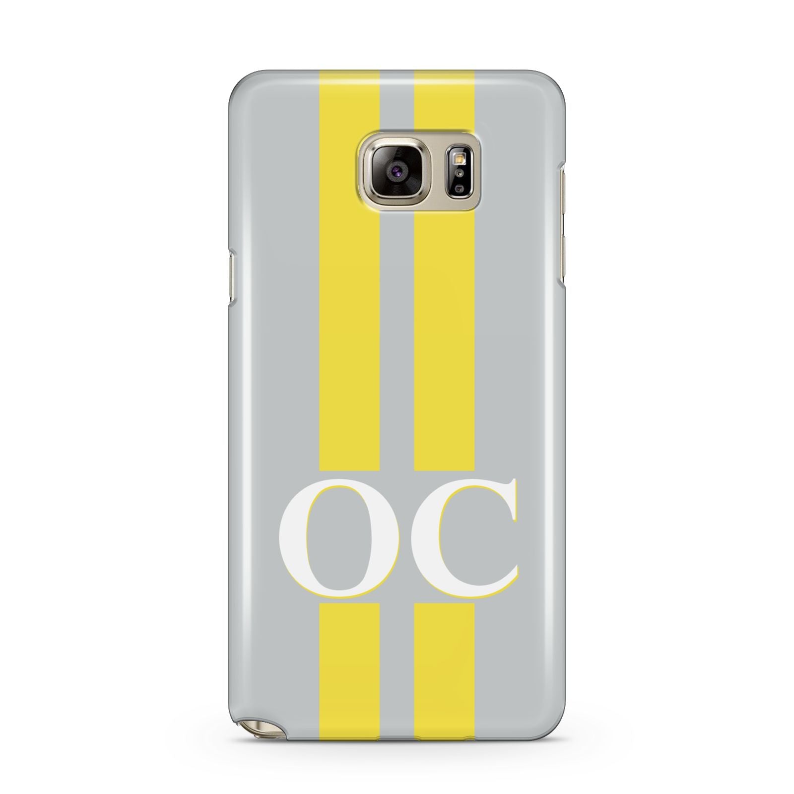 Grey Personalised Initials Samsung Galaxy Note 5 Case