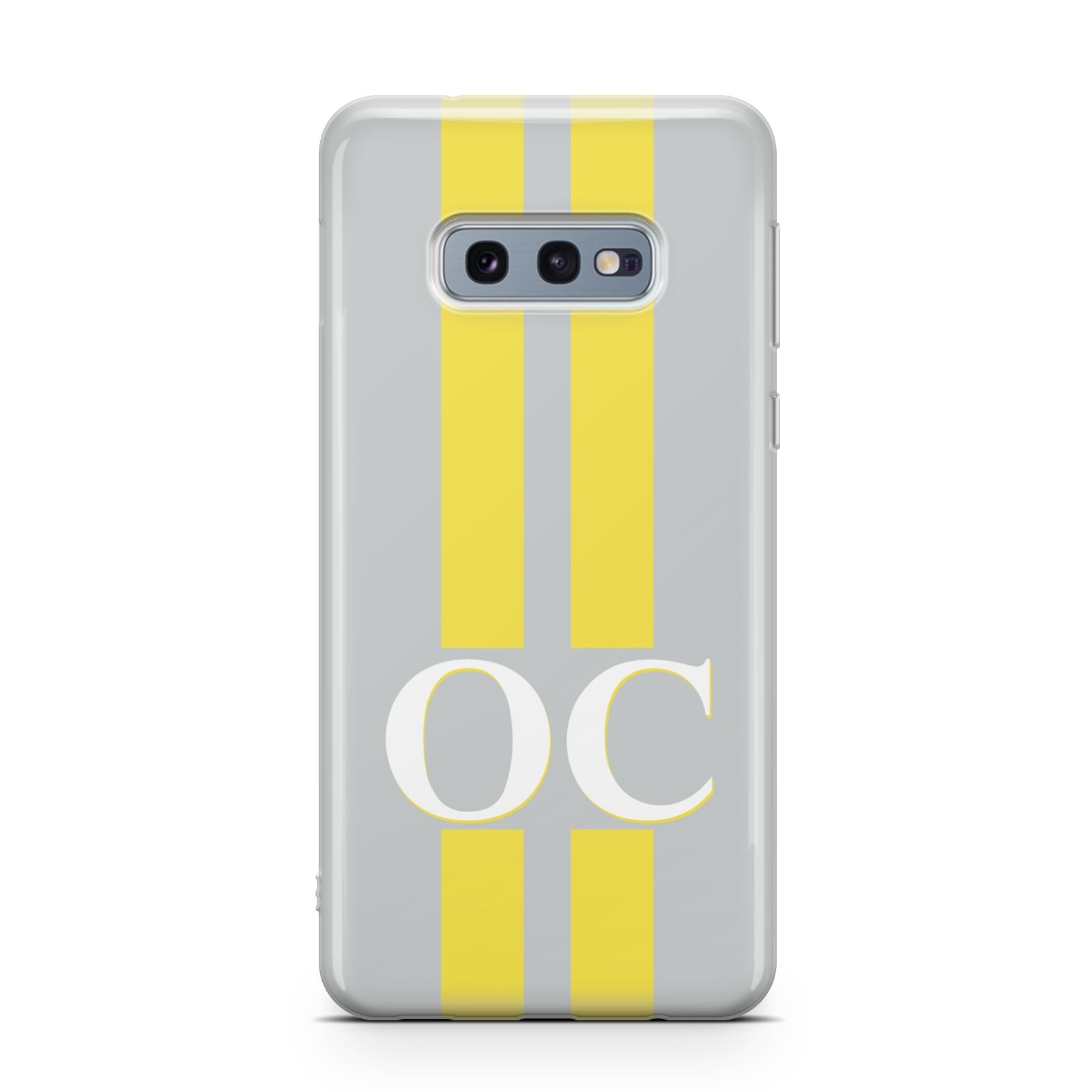 Grey Personalised Initials Samsung Galaxy S10E Case