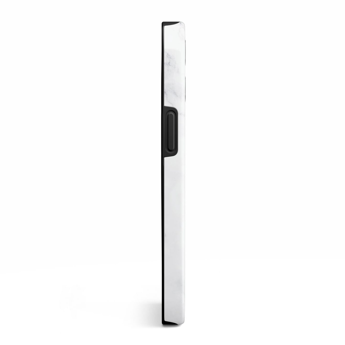 Grey Personalised Marble with Illustration Text iPhone 13 Pro Side Image 3D Tough Case