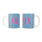 Grey Pink Personalised Name 10oz Mug Alternative Image 3
