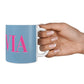Grey Pink Personalised Name 10oz Mug Alternative Image 4