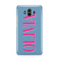 Grey Pink Personalised Name Huawei Mate 10 Protective Phone Case