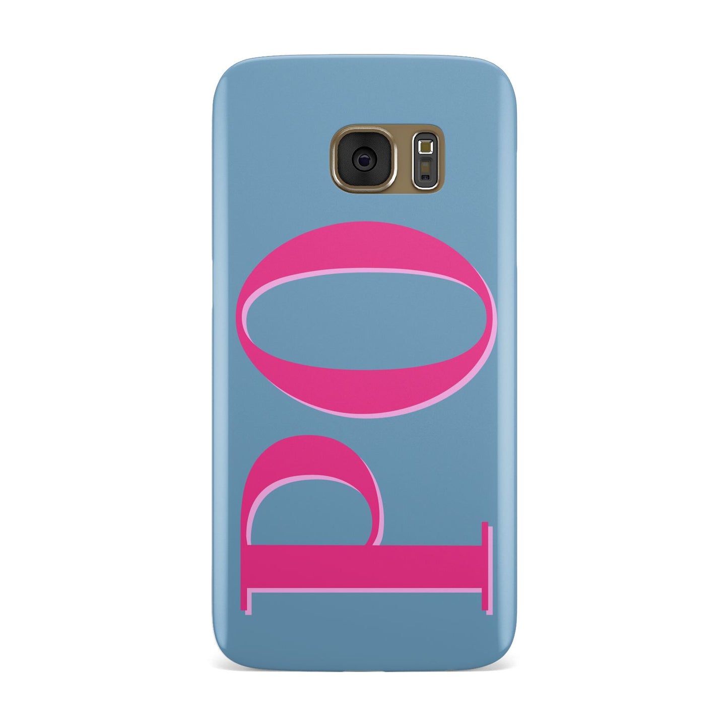 Grey Pink Personalised Name Samsung Galaxy Case