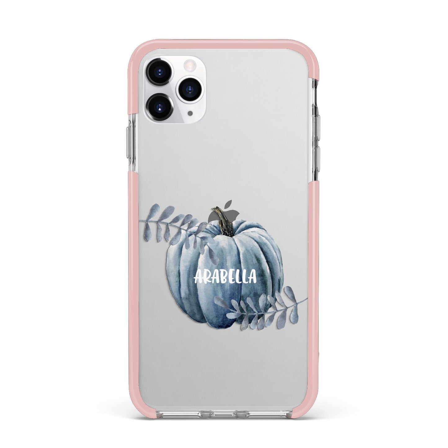Grey Pumpkin iPhone 11 Pro Max Impact Pink Edge Case