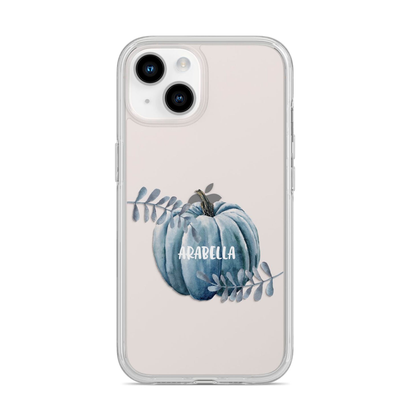 Grey Pumpkin iPhone 14 Clear Tough Case Starlight
