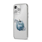 Grey Pumpkin iPhone 14 Pro Max Clear Tough Case Silver Angled Image