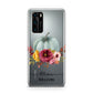 Grey Watercolour Pumpkins with Text Huawei P40 Phone Case