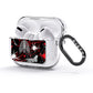 Grey and Red Cobwebs AirPods Glitter Case 3rd Gen Side Image