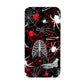 Grey and Red Cobwebs Apple iPhone 4s Case
