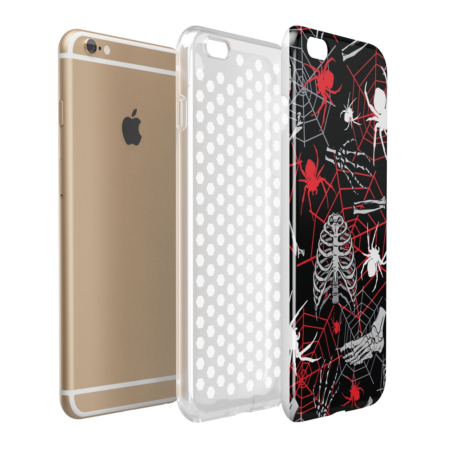 Grey and Red Cobwebs Apple iPhone 6 Plus 3D Tough Case Expand Detail Image