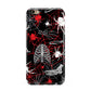 Grey and Red Cobwebs Apple iPhone 6 Plus 3D Tough Case