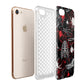 Grey and Red Cobwebs Apple iPhone 7 8 3D Tough Case Expanded View