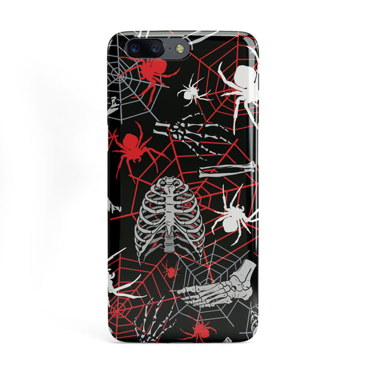 Grey and Red Cobwebs OnePlus Case